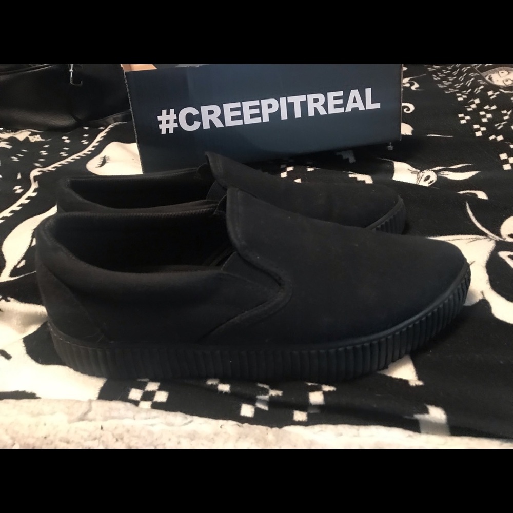 T.U.K pointed slip ons